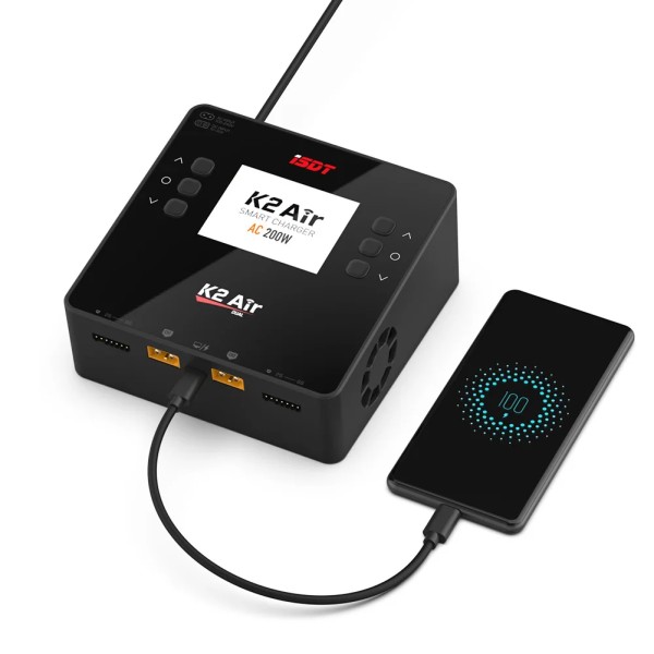 Wholesale ISDT K2 Air AC 200W 500Wx2 20A Dual Channel Balance Charger Discharger